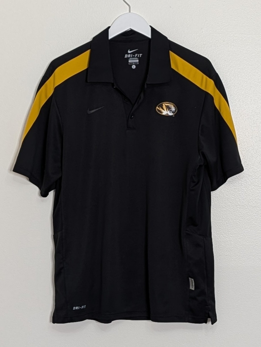 Missouri Tigers Polo Nike Large Black University Of Missouri Mizzou
